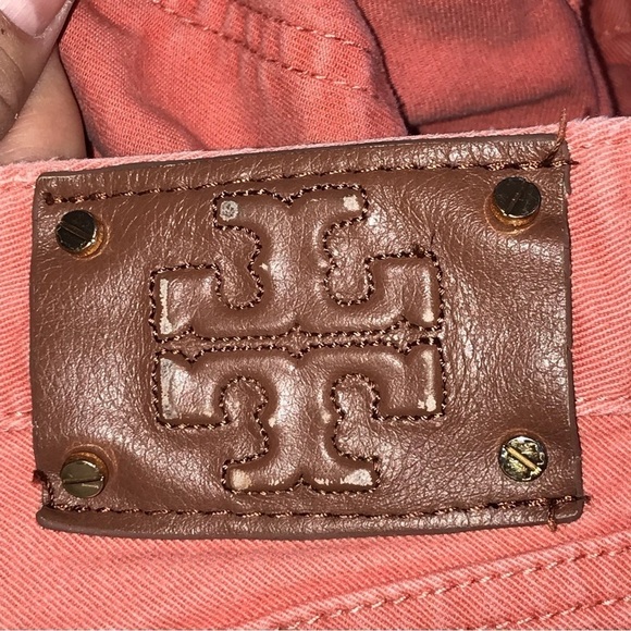 Tory Burch Alexa Cropped Skinny Pant Salmon Woman’s - Picture 6 of 12